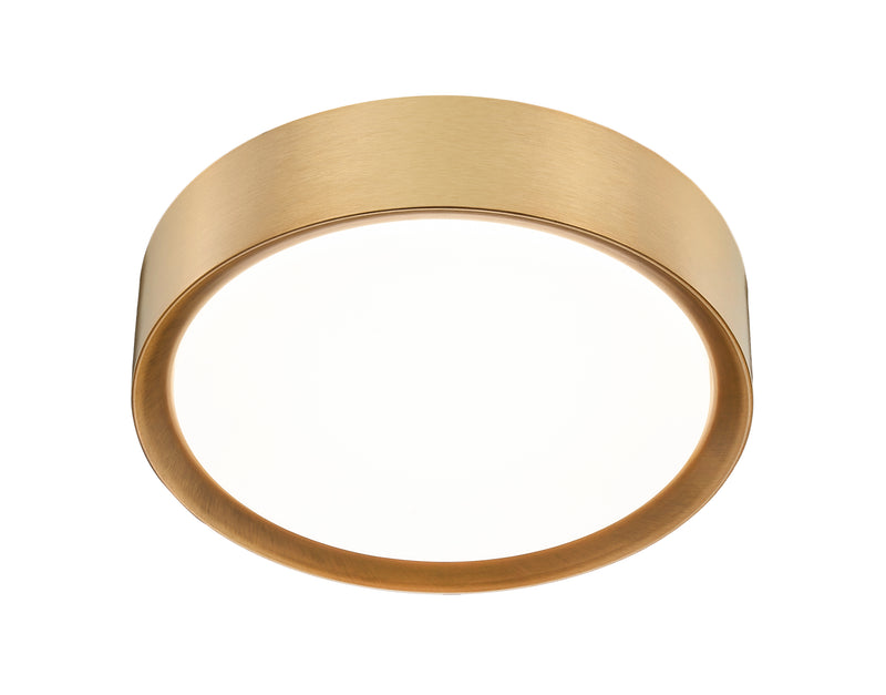 Kawan 1 Light 12" Flush Mount in Modern Gold