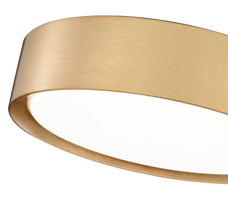 Kawan 1 Light 12" Flush Mount in Modern Gold