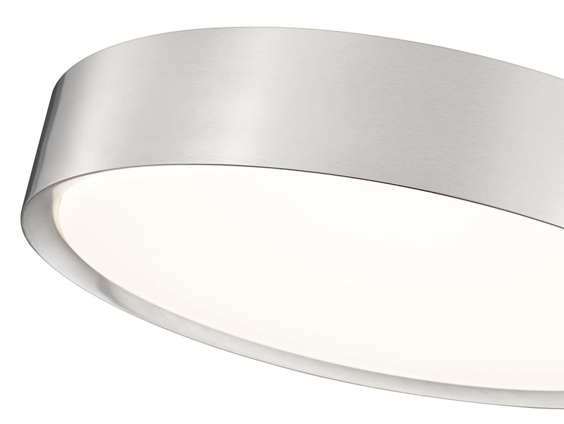Kawan 1 Light 16" Flush Mount in Brushed Nickel