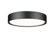 Kawan 1 Light 16" Flush Mount in Matte Black