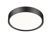 Kawan 1 Light 16" Flush Mount in Matte Black