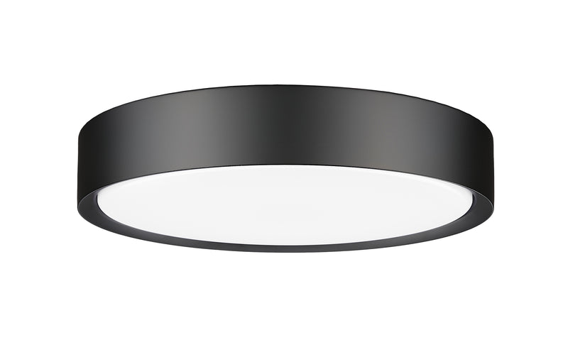 Kawan 1 Light 16" Flush Mount in Matte Black