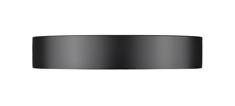 Kawan 1 Light 16" Flush Mount in Matte Black + Modern Gold