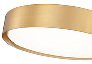 Kawan 1 Light 16" Flush Mount in Modern Gold