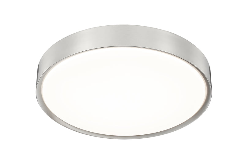 Kawan 1 Light 20" Flush Mount in Brushed Nickel