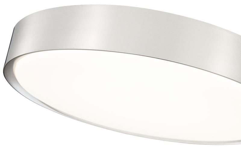 Kawan 1 Light 20" Flush Mount in Brushed Nickel
