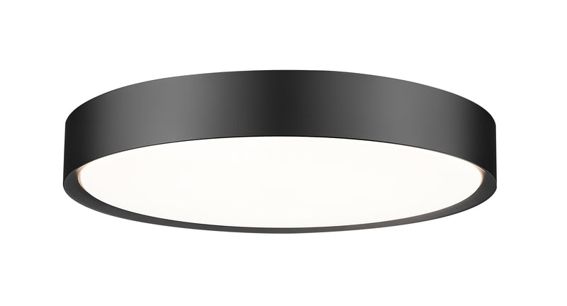 Kawan 1 Light 20" Flush Mount in Matte Black