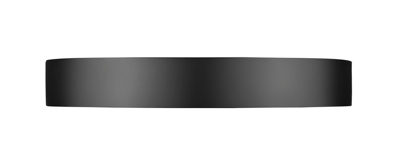 Kawan 1 Light 20" Flush Mount in Matte Black