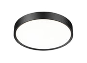 Kawan 1 Light 20" Flush Mount in Matte Black