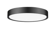 Kawan 1 Light 20" Flush Mount in Matte Black