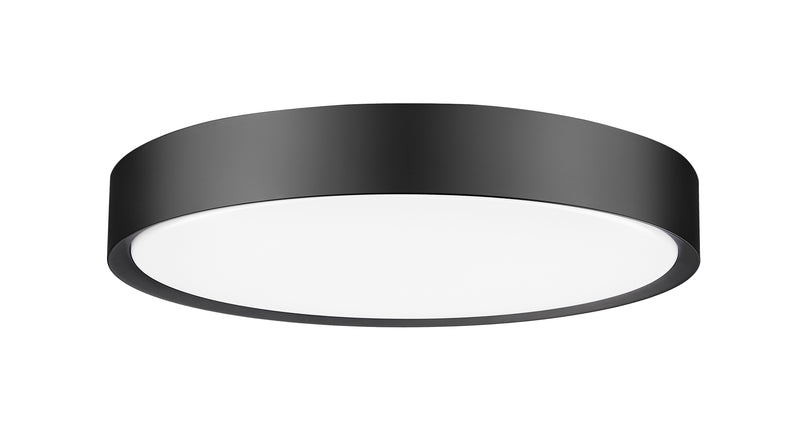 Kawan 1 Light 20" Flush Mount in Matte Black
