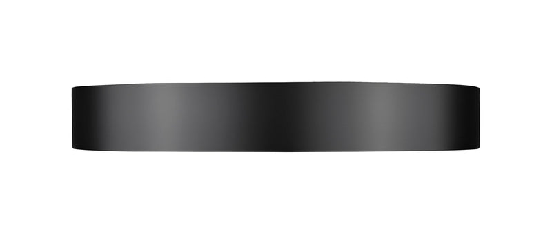 Kawan 1 Light 20" Flush Mount in Matte Black + Modern Gold