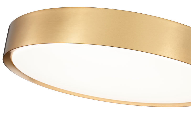 Kawan 1 Light 20" Flush Mount in Modern Gold