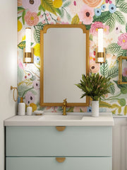 Egon 1 Light 4.75" Wall Sconce in Modern Gold in a room setting
