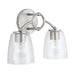 Oran 2-Light Vanity in Antique Silver - Lamps Expo