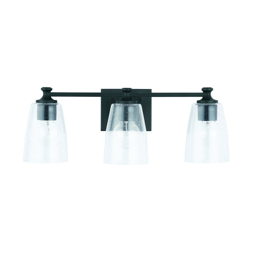 Myles 3-Light Vanity in Matte Black - Lamps Expo