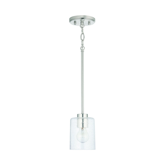 Greyson 1-Light Pendant in Brushed Nickel - Lamps Expo