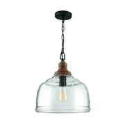 Julian 1-Light Pendant in Grey Wash & Grey Iron - Lamps Expo