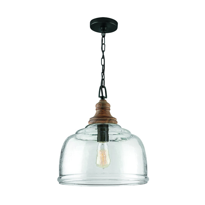Julian 1-Light Pendant in Grey Wash & Grey Iron - Lamps Expo