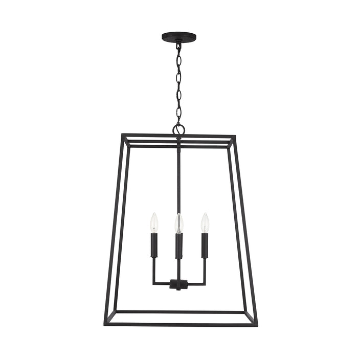 Clint 4-Light Pendant in Black Iron - Lamps Expo