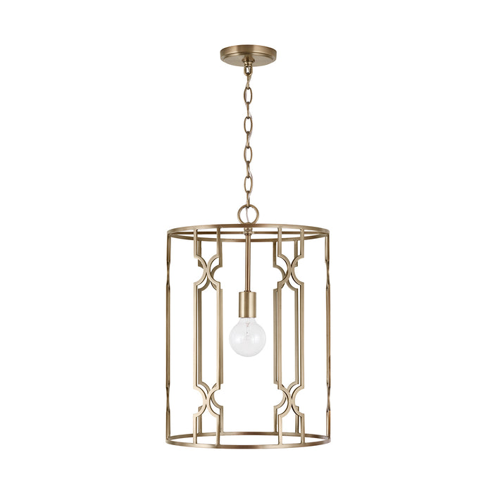 Jordyn 1-Light Pendant in Aged Brass - Lamps Expo