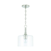 Carter 1-Light Pendant in Brushed Nickel - Lamps Expo