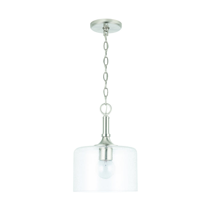 Carter 1-Light Pendant in Brushed Nickel - Lamps Expo