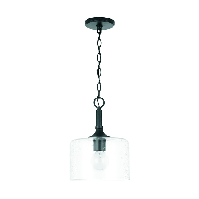 Carter 1-Light Pendant in Matte Black - Lamps Expo