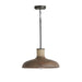 Jacob 1-Light Pendant in Grey Wash and Grey Iron - Lamps Expo