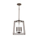 Thea 4-Light Foyer Pendant in Oil Rubbed Bronze - Lamps Expo