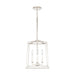 Thea 4-Light Foyer Pendant in Polished Nickel - Lamps Expo