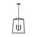 Thea 4-Light Foyer Pendant in Matte Black - Lamps Expo