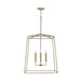 Thea 4-Light Foyer Pendant in Aged Brass - Lamps Expo