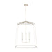 Thea 4-Light Foyer Pendant in Polished Nickel - Lamps Expo