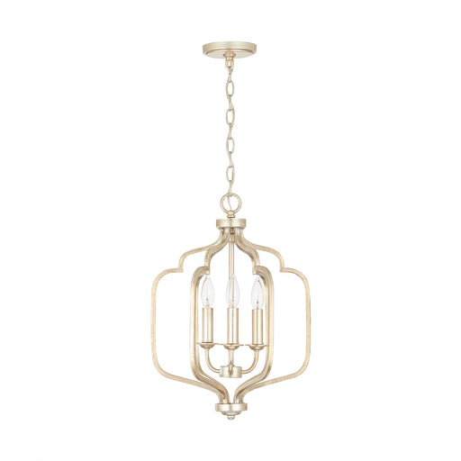 Ophelia 3-Light Foyer Pendant in Winter Gold - Lamps Expo