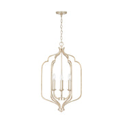 Ophelia 6-Light Foyer Pendant in Winter Gold - Lamps Expo
