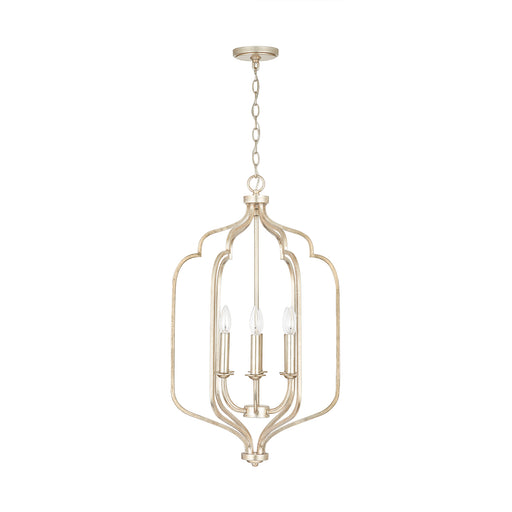 Ophelia 6-Light Foyer Pendant in Winter Gold - Lamps Expo