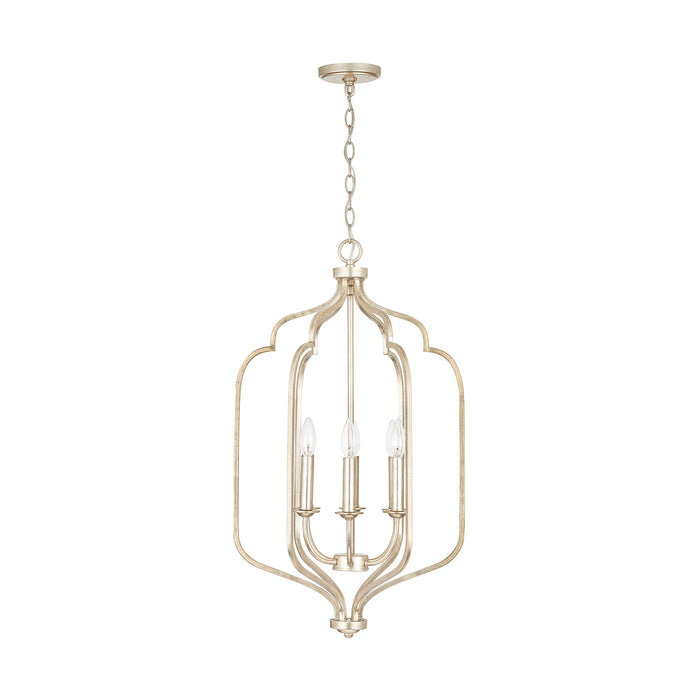 Ophelia 6-Light Foyer Pendant in Winter Gold - Lamps Expo