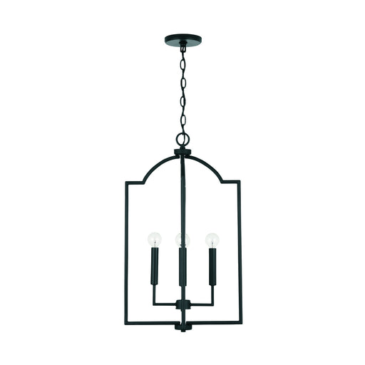Carter 4-Light Foyer Pendant in Matte Black - Lamps Expo