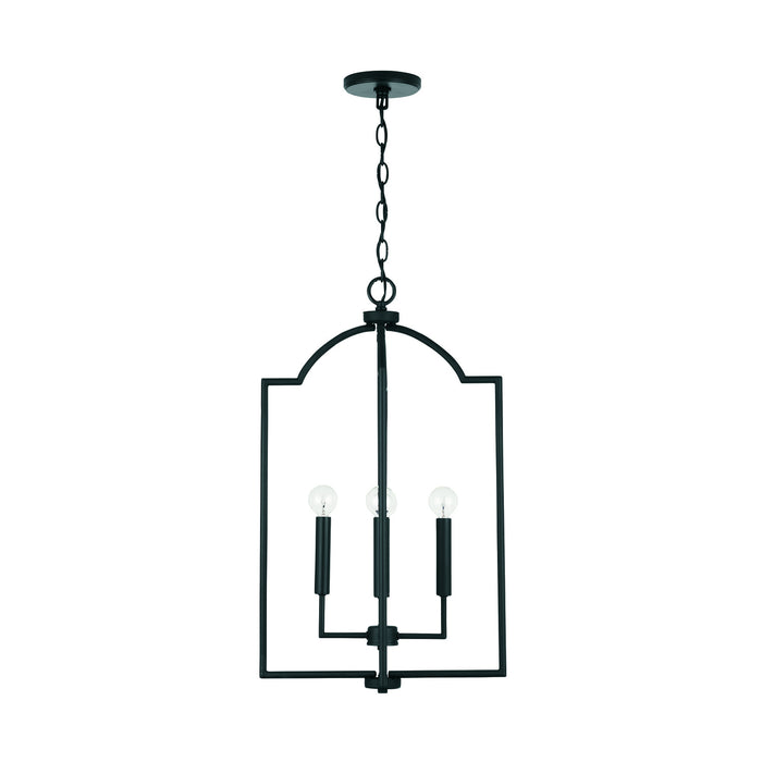 Carter 4-Light Foyer Pendant in Matte Black - Lamps Expo