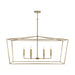 Thea 6-Light Island Pendant in Aged Brass - Lamps Expo
