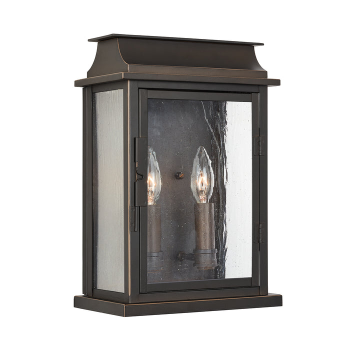 Bolton 2-Light Outdoor Wall Lantern in Oiled Bronze - Lamps Expo