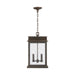 Bolton 2-Light Outdoor Hanging Lantern in Oiled Bronze - Lamps Expo