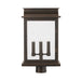 Bolton 3-Light Outdoor Post Lantern in Oiled Bronze - Lamps Expo