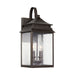 Sutter Creek 2-Light Outdoor Wall Lantern in Oiled Bronze - Lamps Expo