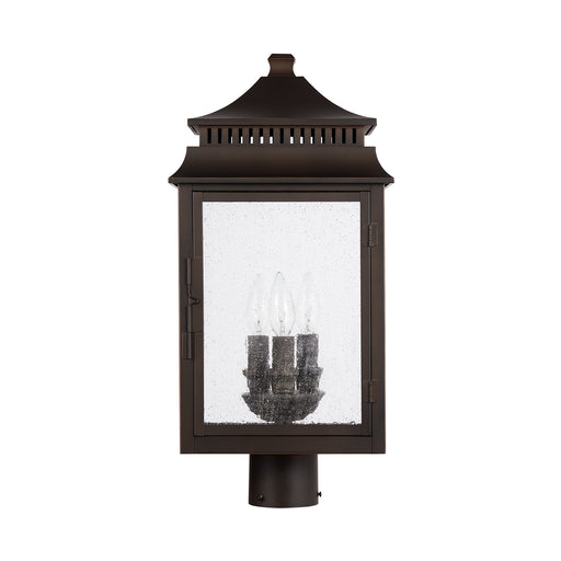 Sutter Creek 3-Light Outdoor Post Lantern in Oiled Bronze - Lamps Expo