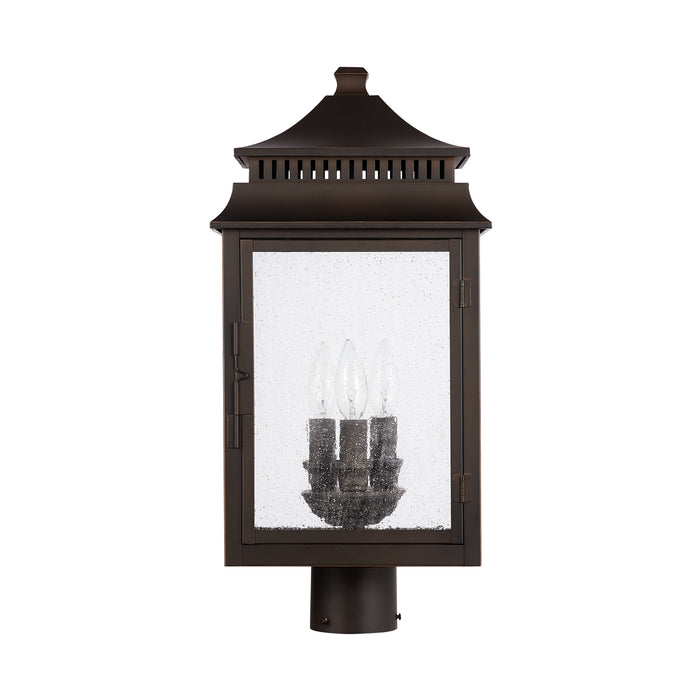 Sutter Creek 3-Light Outdoor Post Lantern in Oiled Bronze - Lamps Expo