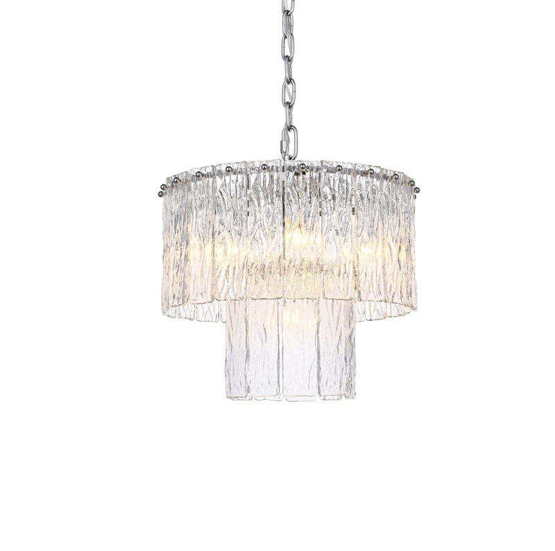 Georgina 16" 6-Light Chandelier in Chrome And Clear