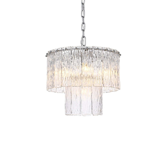 Georgina 16" 6-Light Chandelier in Chrome And Clear