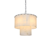 Georgina 16" 6-Light Chandelier in Chrome And Frosted White